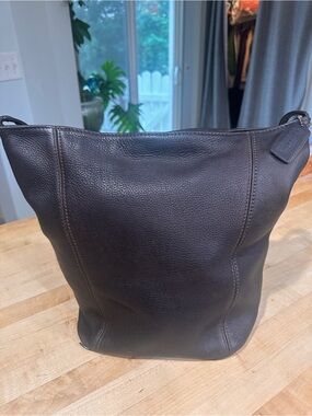 COACH Vintage ‘90s 4927 Sonoma Soft Bucket Bag  Saddle pebble Leather